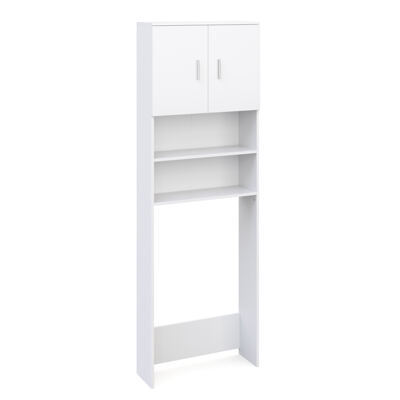 Waschmaschinenschrank 64 x 26 x 190 cm weiss