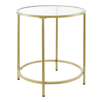 Beistelltisch Ähtäri Stahlgestell 50 x 55 cm Goldfarben