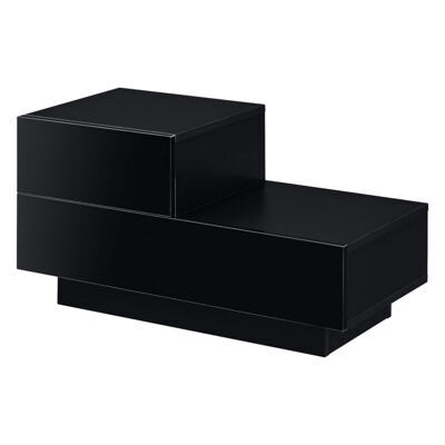 Nachttisch Sebokeng 38x75x35 cm mit Schublade Schwarz