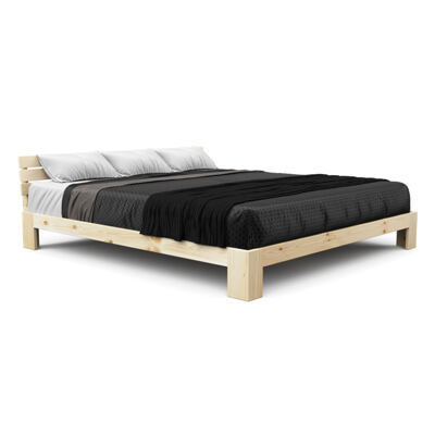 Bett Holz JAYDEN 180 x 200 cm nature