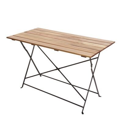 Biergartentisch Klapptisch Gartentisch Gastronomie Akazie 120x60cm natur