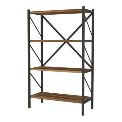 Bücherregal Vanylven 121x66x34cm Walnuss