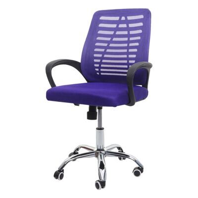 Bürostuhl Madrid ergonomische Rückenlehne Netzbezug Stoff/Textil lila