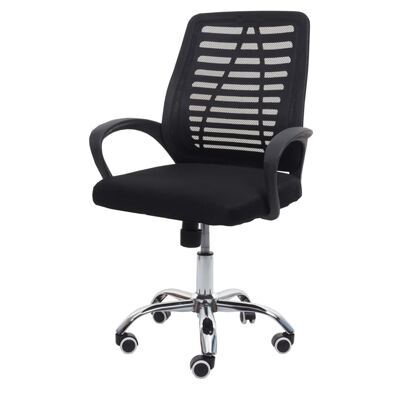 Bürostuhl Madrid ergonomische Rückenlehne Netzbezug Stoff/Textil schwarz