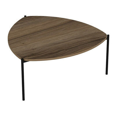 Couchtisch Gladsaxe 40x90x89cm Walnussoptik/Schwarz