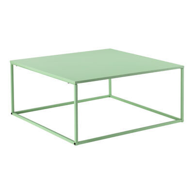 Couchtisch Lebus 38x85x85 cm Metall Pastellgrün