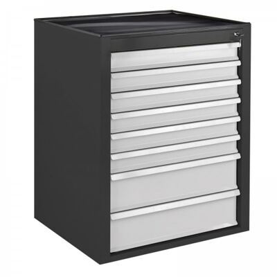 ADB Schubladenschrank, Anthrazit/Grau, BxTxH: 71x55x90 cm