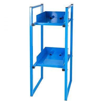 Fassregal für 2x 60 Liter-Fässer, ohne Wanne, Lichtblau (RAL 5012) - ADB