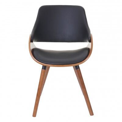 Esszimmerstuhl Retro-Design Schwarz