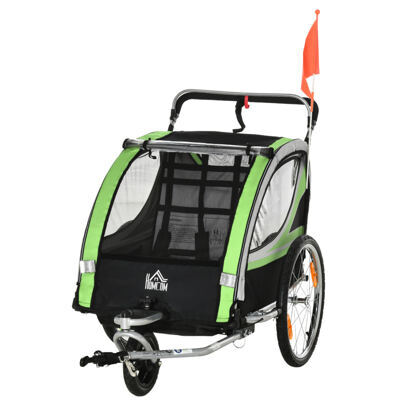 Fahrradanhänger 2-in-1 Joggerfunktion Kinderanhänger Veloanhänger