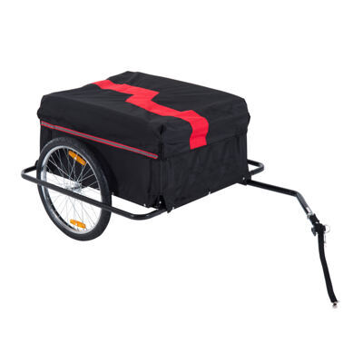 Fahrradanhänger Veloanhänger 40kg Traglast mit Blache