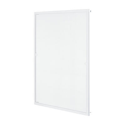 Fliegengitter 130x140 cm mit Alurahmen ohne Bohren zuschneidbar