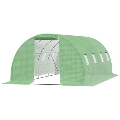 Foliengewächshaus 6x3x2m Folientunnel Treibhaus