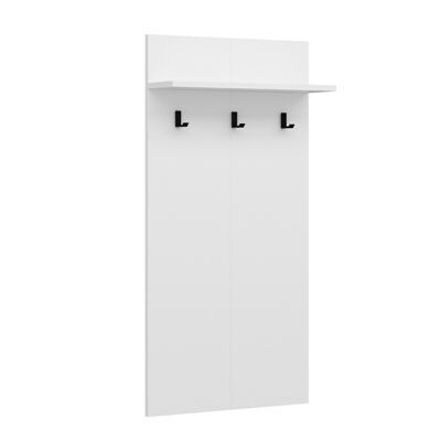 Garderobenpaneel Farsø mit Ablage und 3 Haken Weiss