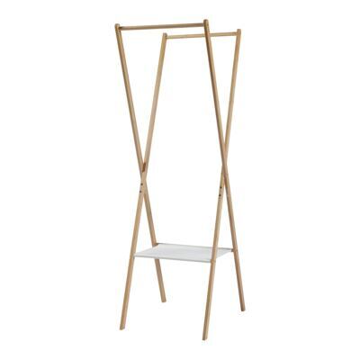 Klappbarer Garderobenständer Bambus 176x100x38cm