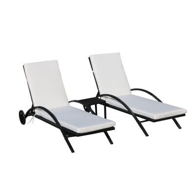 Gartenliege KIM Doppelpack + Tisch