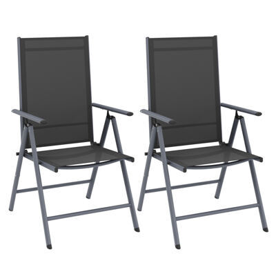 Gartenstuhl EVA 2er Set anthrazit