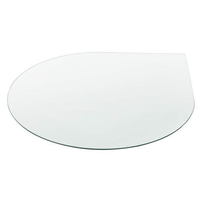 Glasplatte Glasgow Tropfenform Ø 90 cm
