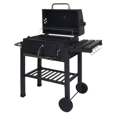 Grillwagen JAM-K93 Holzkohlegril mit Deckel 110x100x51cm