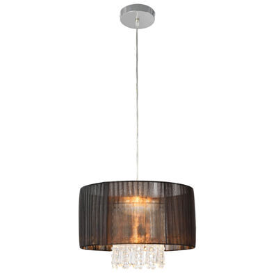 Kristall Deckenleuchte Schwarz [18cm x Ø35cm] Deckenlampe