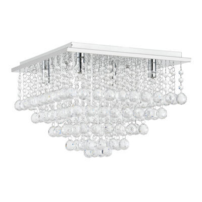 Kristall Deckenlampe Deckenleuchte 38x38cm Lüster