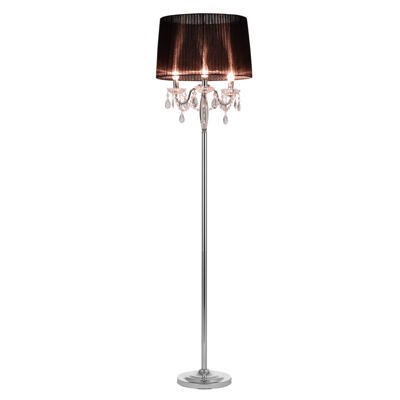 Stehlampe Noble Black 165 x D:45cm Schwarz