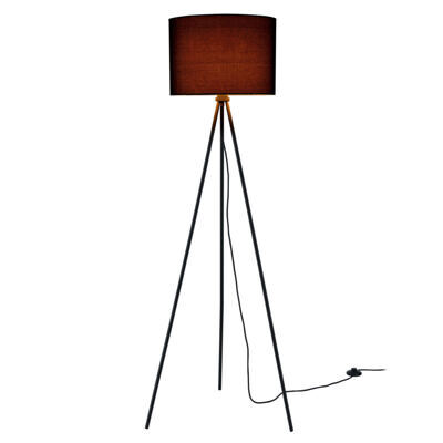 Stehlampe  Tardos 1x E27 D:29.5 x 150cm Schwarz