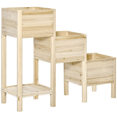Hochbeet 3 Etagen 125x45x108cm