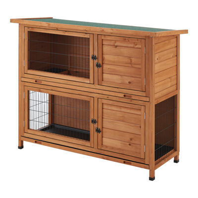 Kaninchenstall Falkenau Kleintiergehege 104x122x50cm Tanne