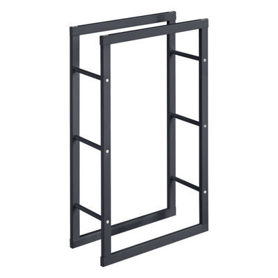 Kaminholzregal Brennholzregal Kasan 60x100x25 cm aus Stahl