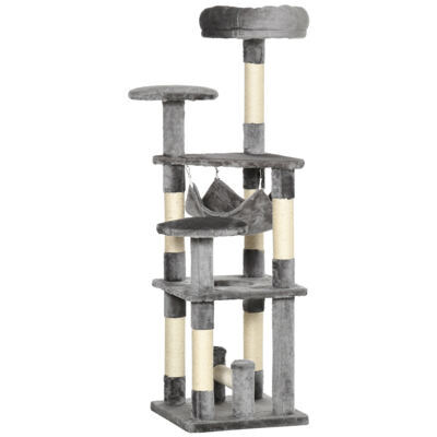 Katzenbaum Katzenspielturm Hängematte L40xB40xH132cm