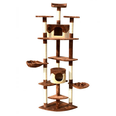 Katzenbaum 210 cm hoch, braun