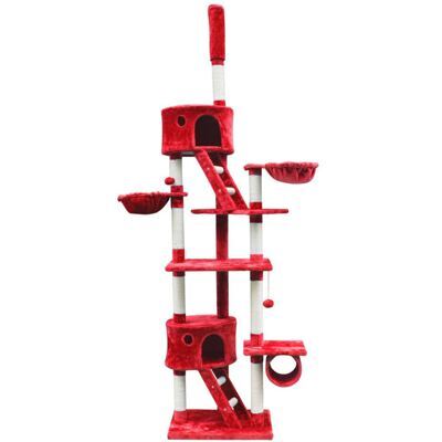 Katzenkratzbaum deckenhoch 240 - 260 cm rot