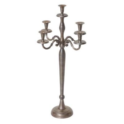 Kerzenständer Leuchter 5-armig Aluminium 60cm massiv Antik Gold