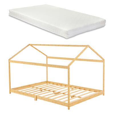 Kinderbett Vindafjord 180x200cm Bambus mit Matratze