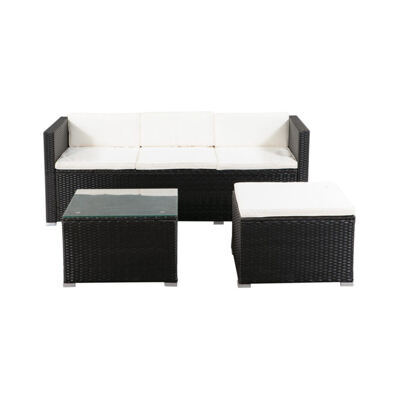 Kissenset für Rattanlounge NIZZA beige