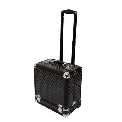 Kosmetikkoffer Aluminium-Trolley,  schwarz
