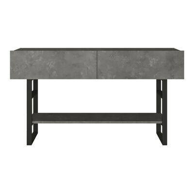 Konsolentisch Lappeenranta 139x43x76cm Betonoptik Schwarz