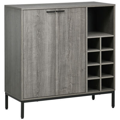 Küchenschrank Sideboard mit Weinregal 86.4x40x91.4cm