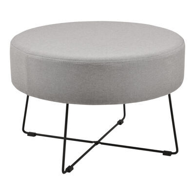 Couchtisch Nelson Ø 60 cm Polster Grau/Schwarz