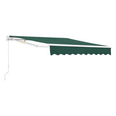 Gelenkarmmarkise Bitonto 250x200cm mit Handkurbel Dunkelgrün