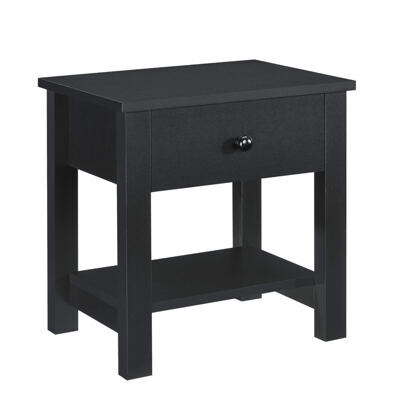 Nachttisch 40 x 29.7 x 41.5 cm Schwarz