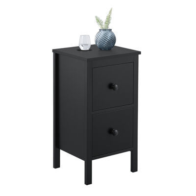 Beistelltisch Urjala Nachttisch 52x27x25cm Kaffeetisch Schwarz