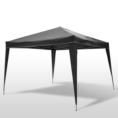 Gartenpavillon Partyzelt 3x3x2.6m, schwarz