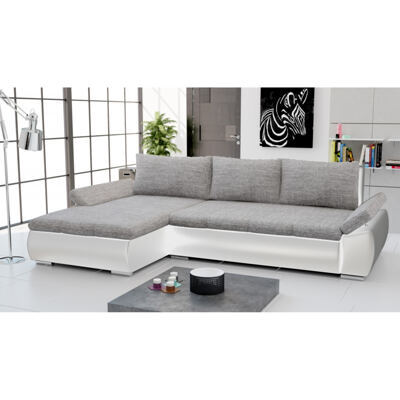 Schlafsofa KIRA links weiss