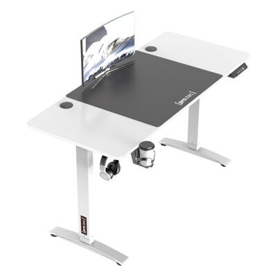 Höhenverstellbarer Tisch Salinas elektrisch 140x60cm Weiss