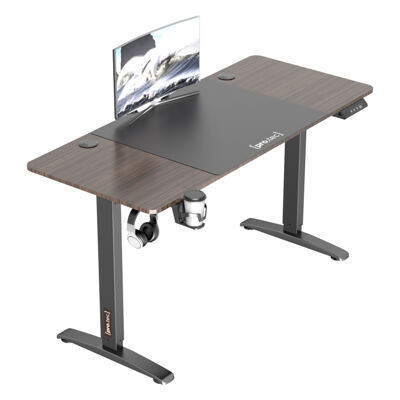 Höhenverstellbarer Tisch Salinas elektrisch 140x60cm Walnuss-Optik