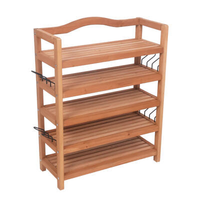 Schuhregal Holz 74 x 26 x 82 cm