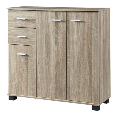 Schuhschrank Crimla 76x80x28cm Sonoma Eiche
