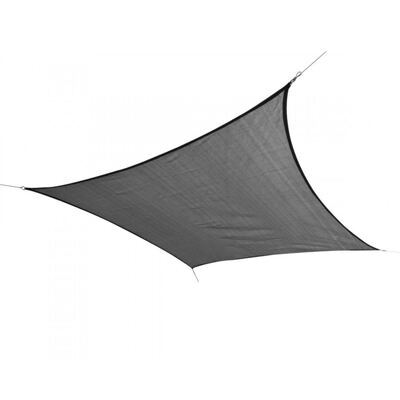 Sonnensegel Quadrat 5 x 5 m grau